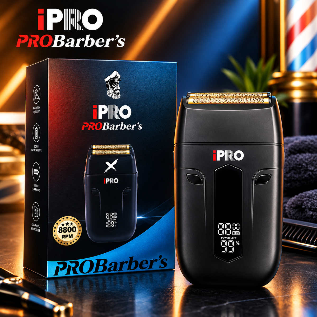 Golarka IPRO S1106 z podwójnym ostrzem
